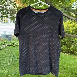 Blue polkadot T-shirt M